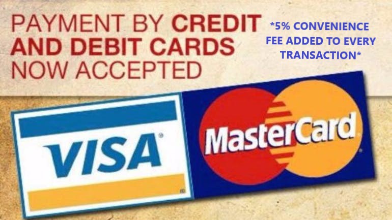 NOW ACCEPTING CREDIT DEBIT CARD PAYMENTS City Of Pinson AL